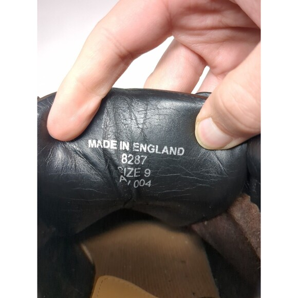 Vintage Dr Martens Ankle Boots UK 9 US Women 11 Men 10 Brown Chunky ENGLAND 8287 - Picture 10 of 10